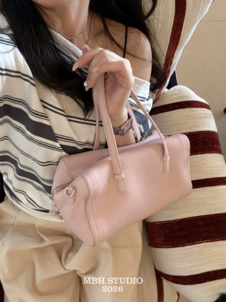 MBH Minimalist Summer Boston Pillow Bag Large Capacity Commuter Travel Crossbody Handbag with Shoulder Strap